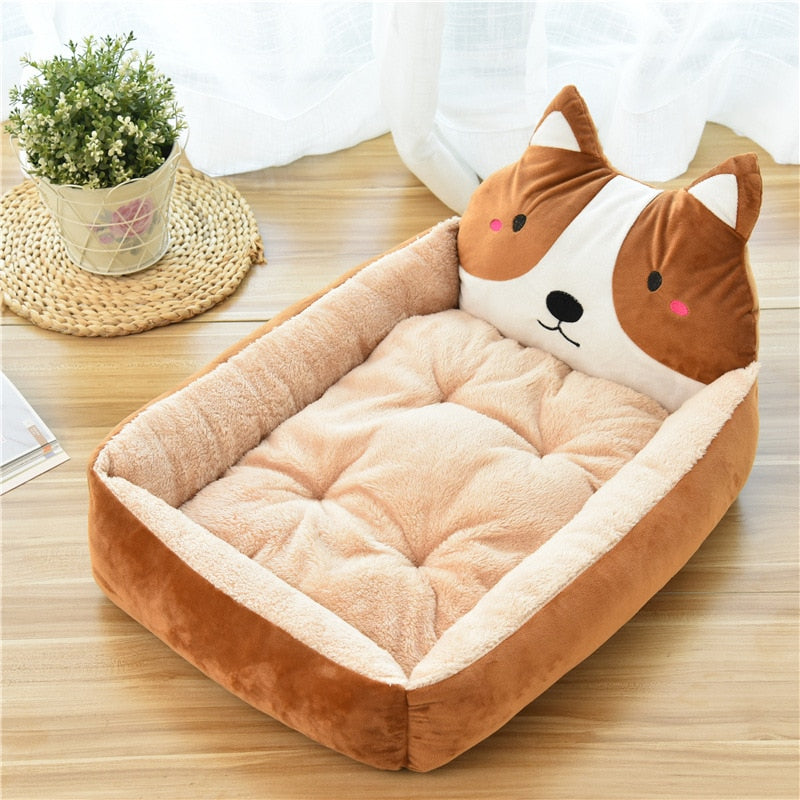 Cama retangular para cães e gatos