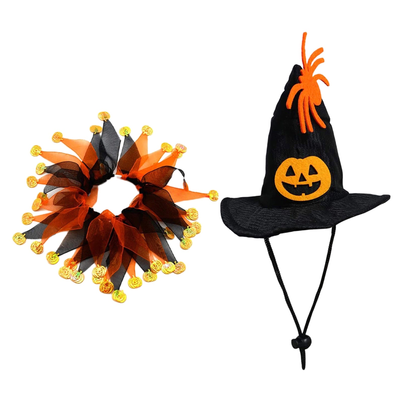 Colar e chapéu halloween