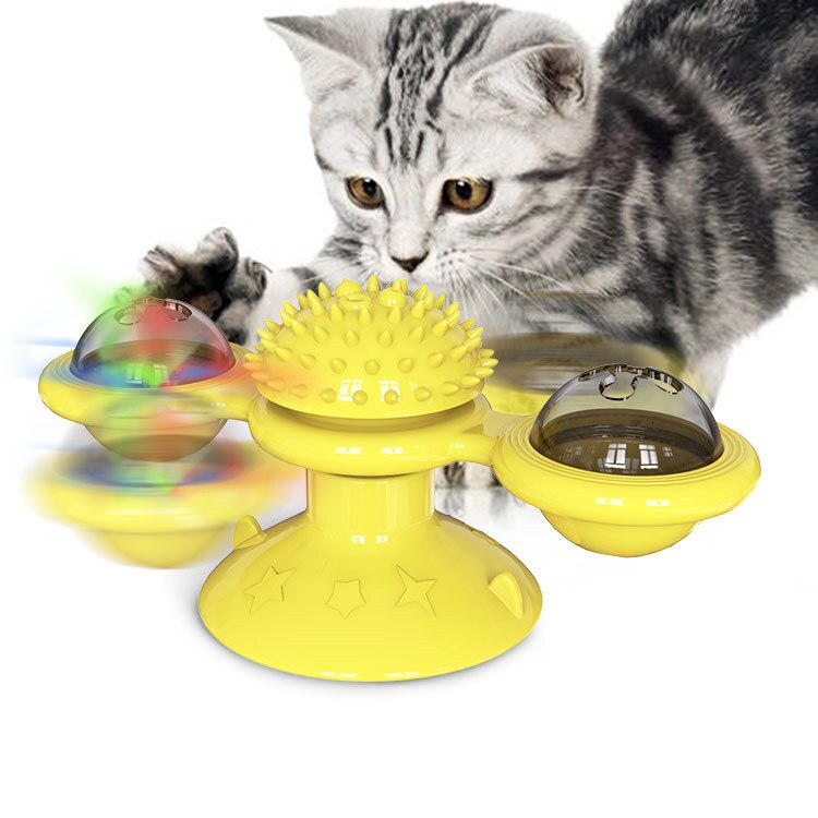 Brinquedo para gatos moinho de vento