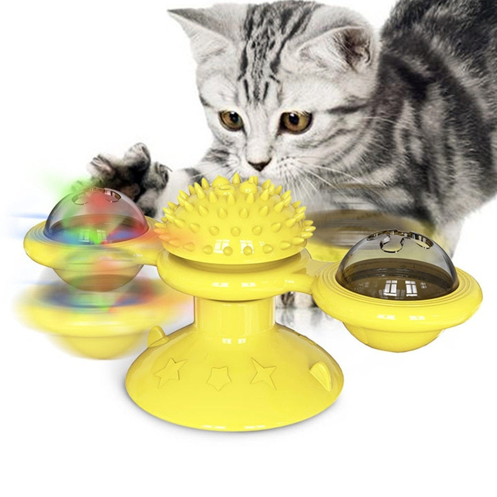 Brinquedo para gatos moinho de vento