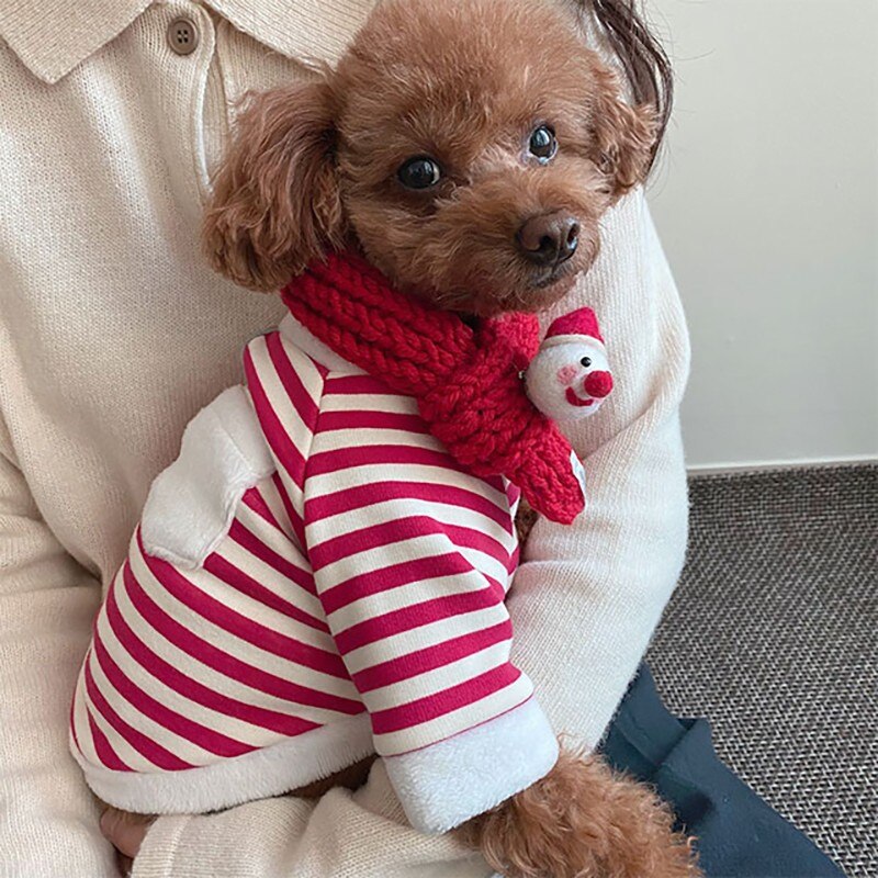 Roupa com acessório de Natal