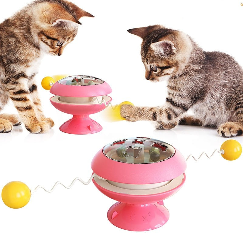 Brinquedo giratório para gatos